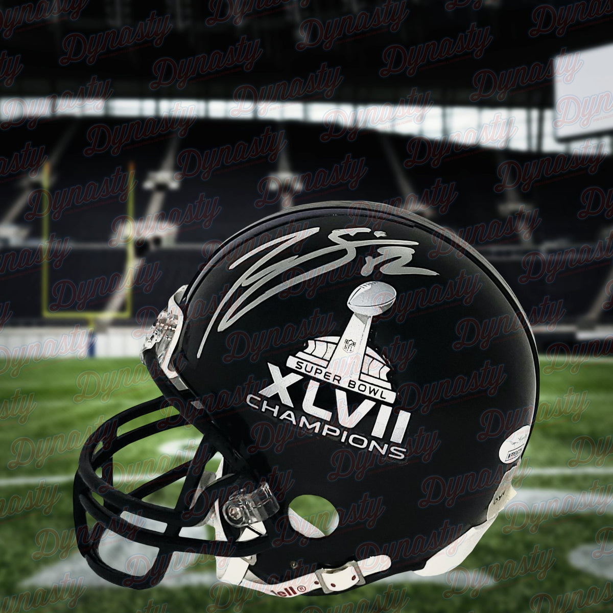 Torrey Smith Baltimore Ravens Autographed Super Bowl XLVII Mini-Helmet 1