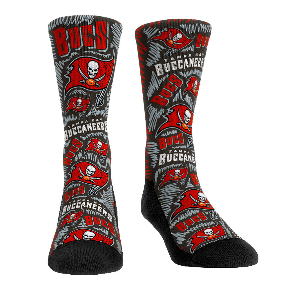 Tampa Bay Buccaneers - Logo Sketch (Pewter) | Rock 'Em Socks 1