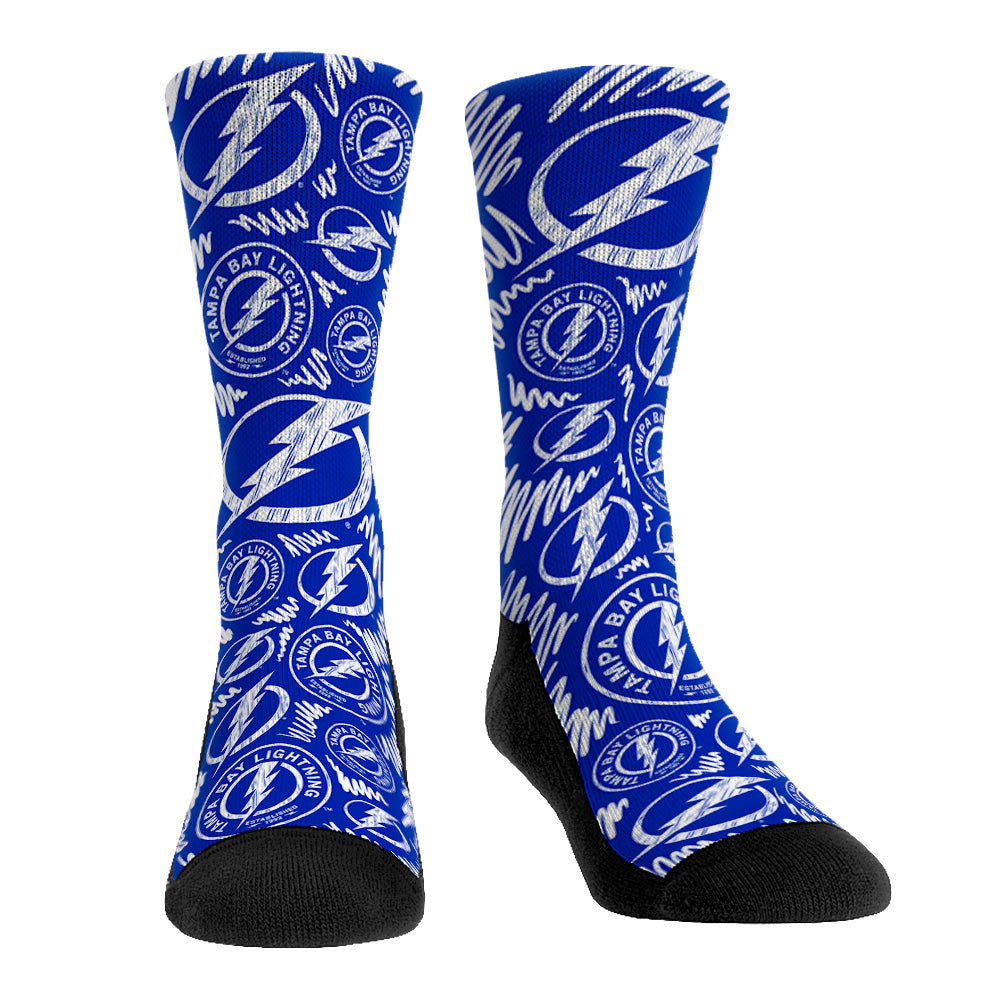 Tampa Bay Lightning - Logo Sketch | Rock 'Em Socks