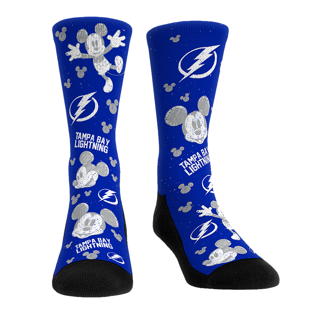 Tampa Bay Lightning - Disney - Mickey Sketch | Rock 'Em Socks