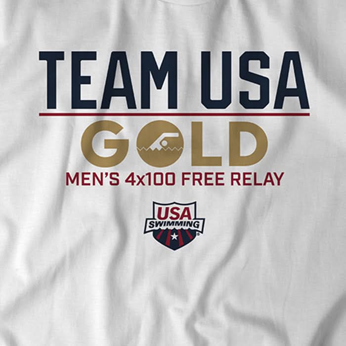 Team USA Gold: Men's 4x100m Free Relay 2