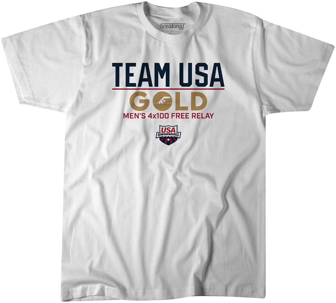 Team USA Gold: Men's 4x100m Free Relay 1