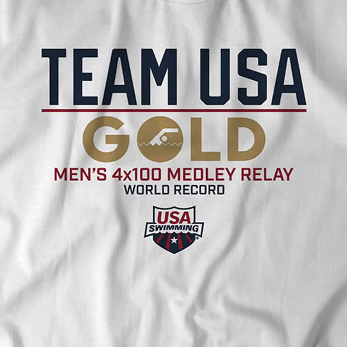 Team USA Gold: Men's 4x100m Medley Relay 2