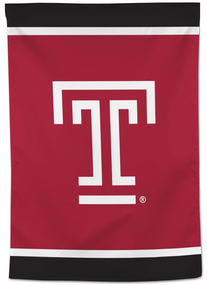 Temple Owls Banner T Logo Vertical House Flag