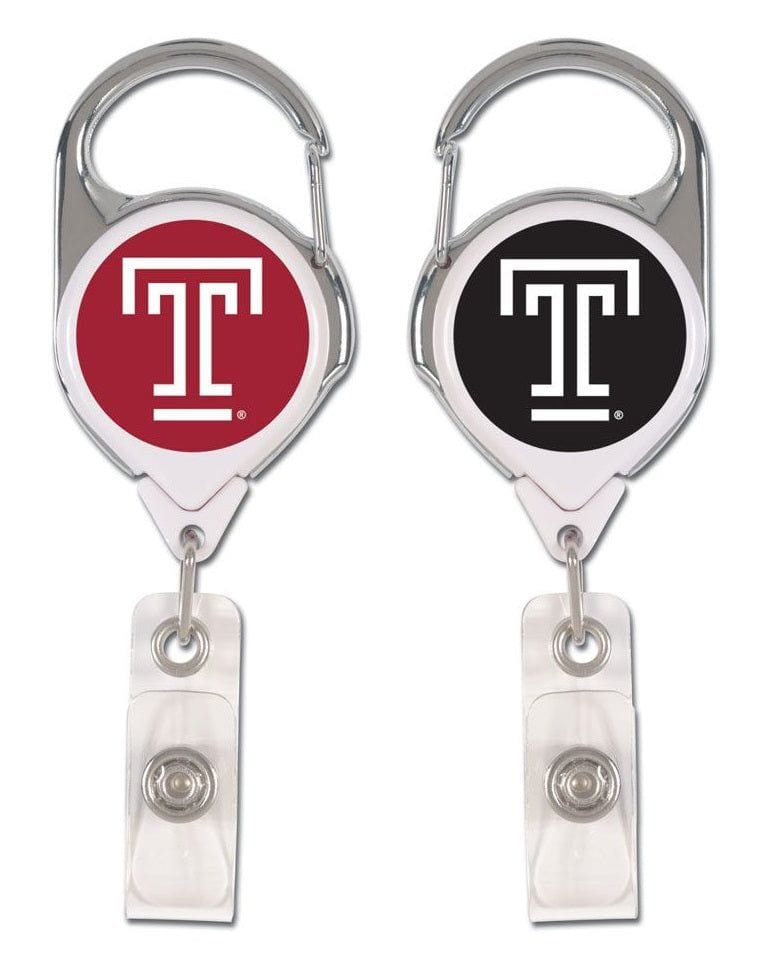 Temple Reel 2 Sided ID Badge Holder Logo