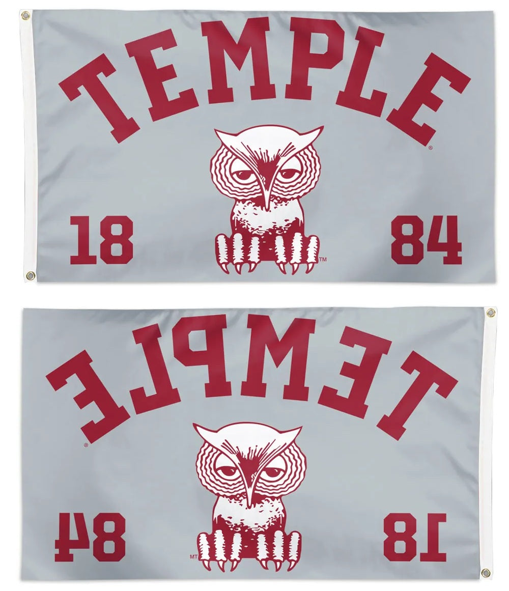 Temple University Vintage 3x5 Flag