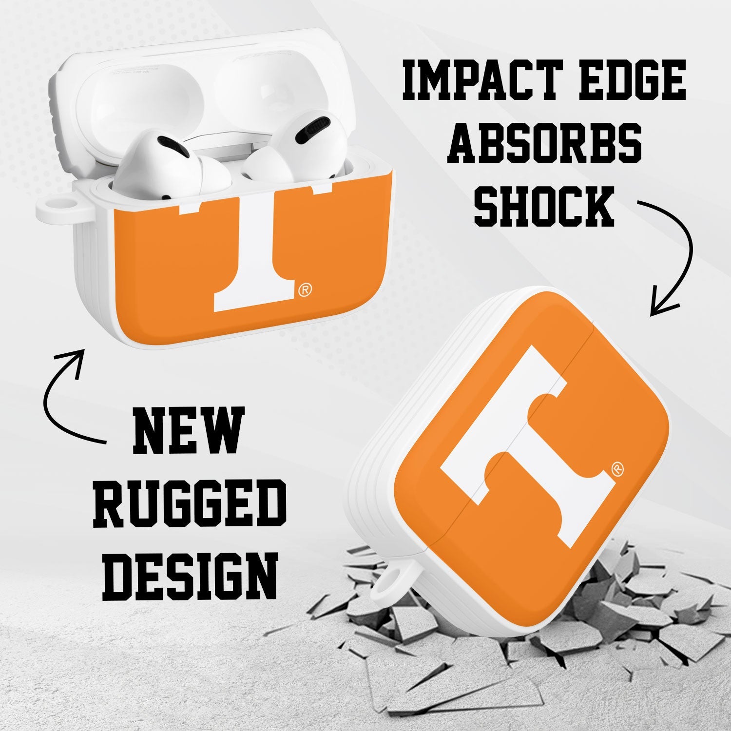 Tennessee Volunteers HDX Apple Airpods Pro 1 & 2 Case Cover | Affinity Bands 3