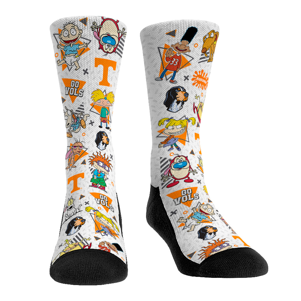 Tennessee Volunteers - 90's Nickelodeon Characters All-Over | Rock 'Em Socks 1