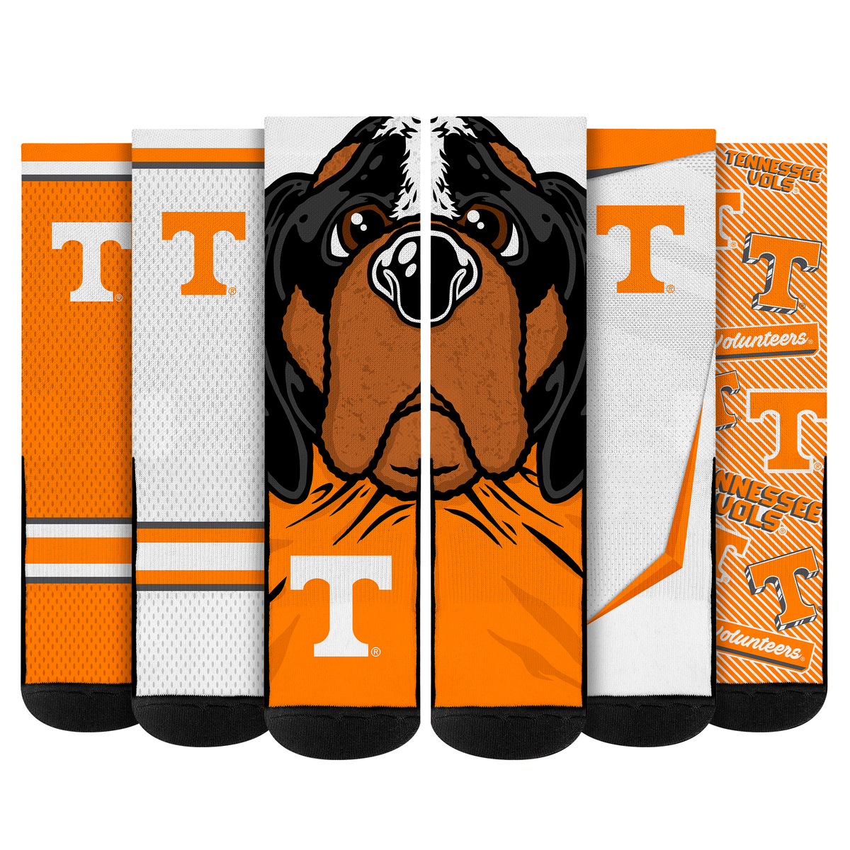 Tennessee Volunteers - Super Fan Bundle 5-Pack | Rock 'Em Socks 1