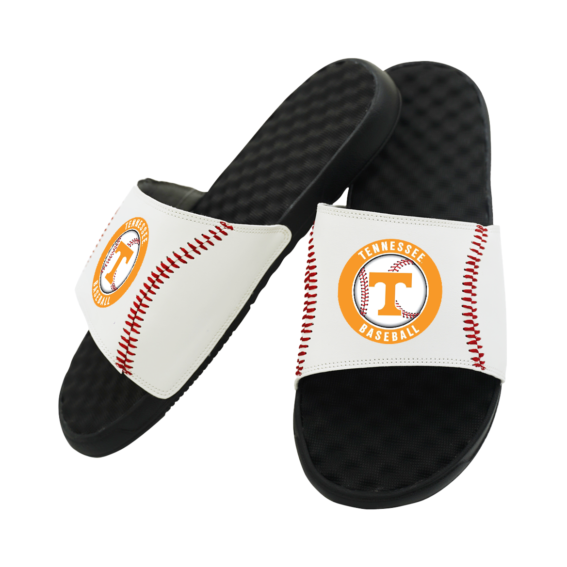 Tennessee Volunteers Baseball Stitch Slide Sandals 1