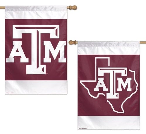 Texas A&M Banner 2 Sided Vertical House Flag