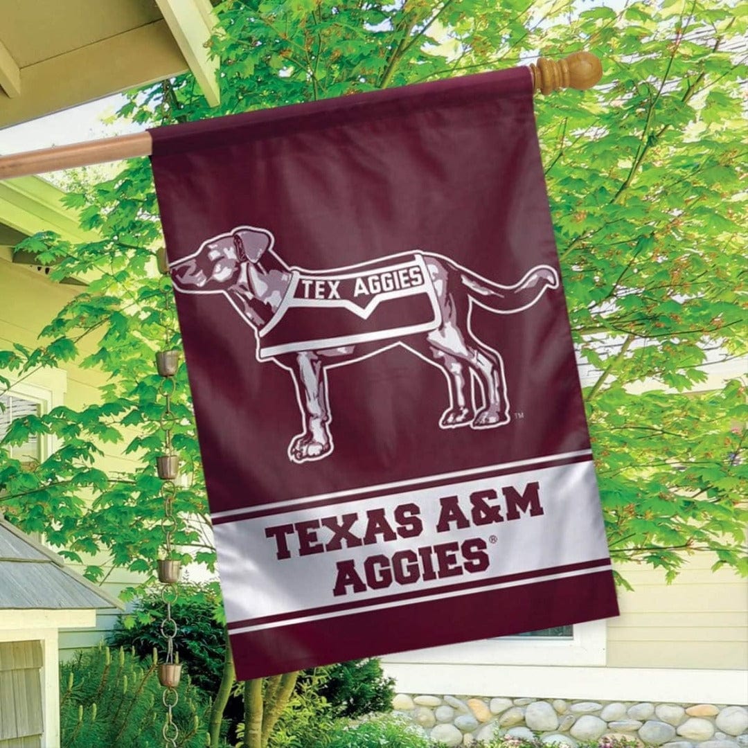 Texas A&M Banner Vertical Throwback Logo House Flag 3