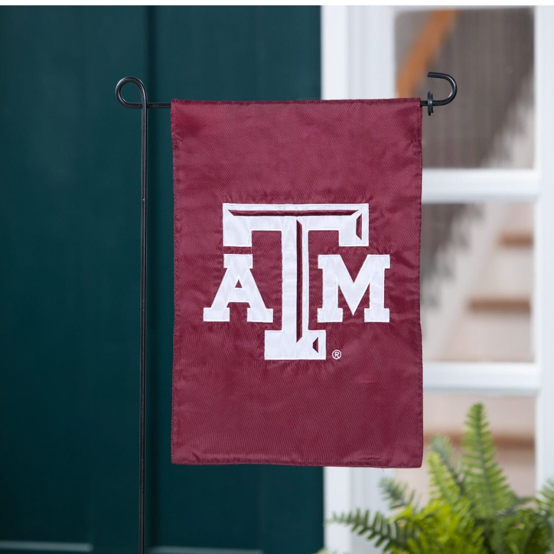 Texas A&M Garden Flag 2 Sided Applique Logo