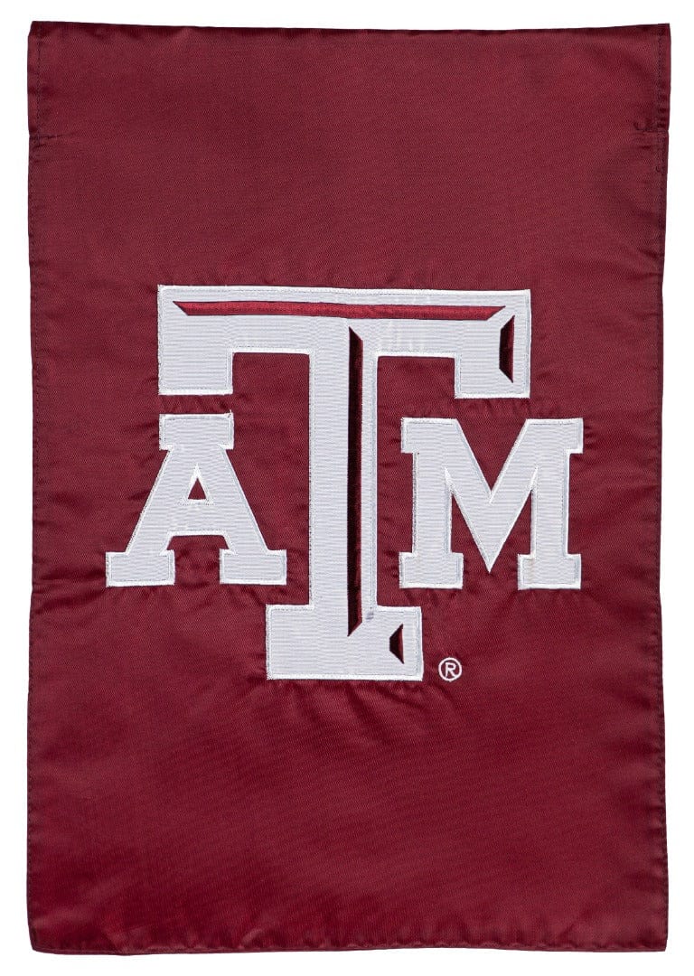 Texas A&M Garden Flag 2 Sided Applique Logo