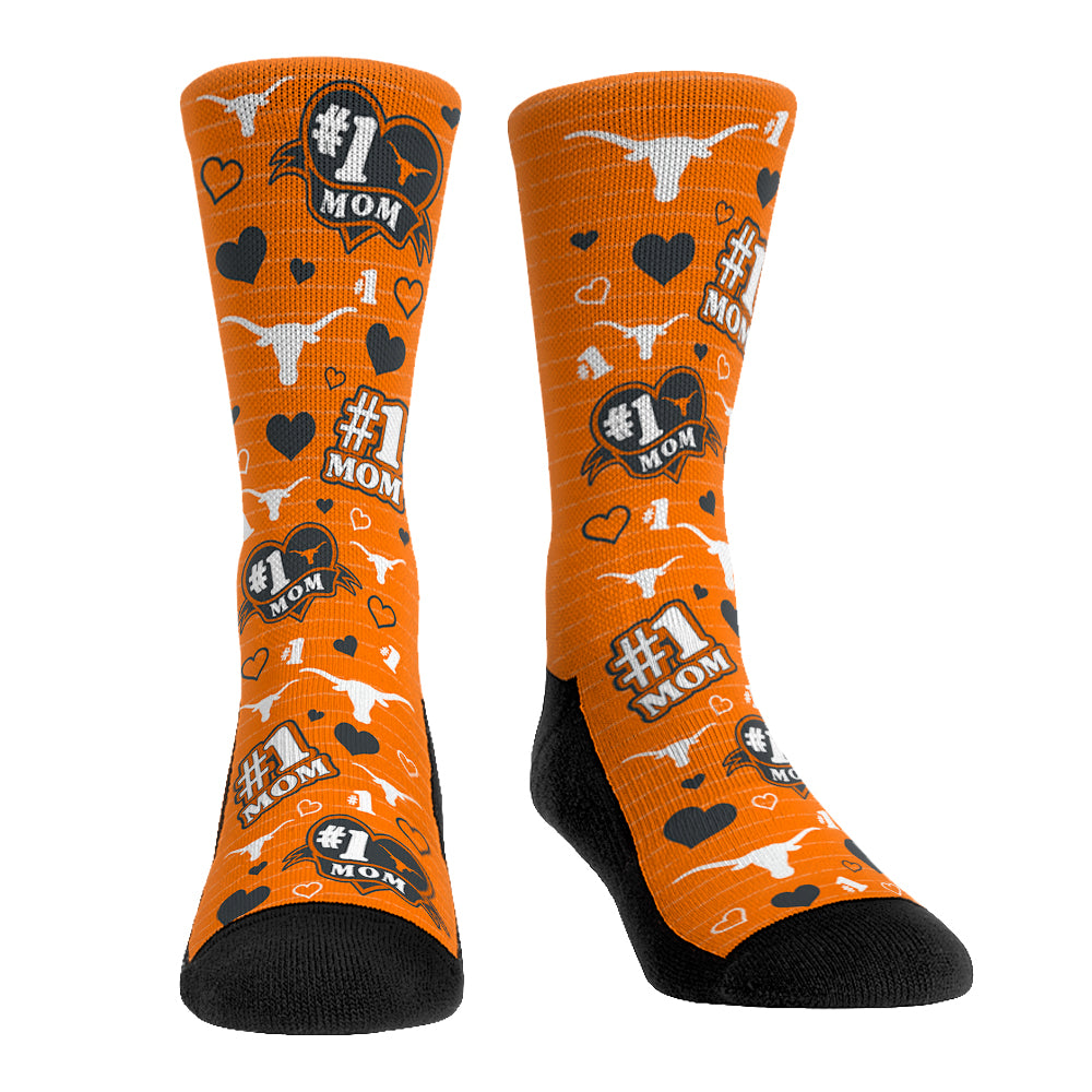 Texas Longhorns - #1 Mom | Rock 'Em Socks 1