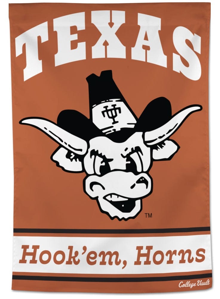 Texas Longhorns Banner Vertical Hook Em Horns Flag