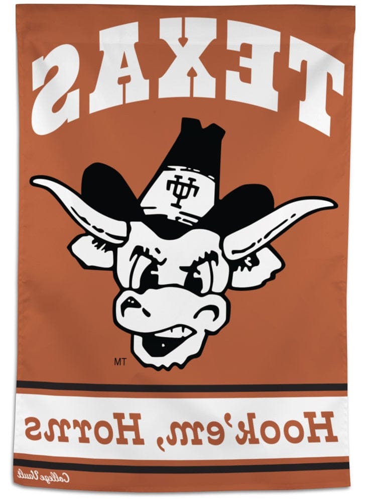 Texas Longhorns Banner Vertical Hook Em Horns Flag
