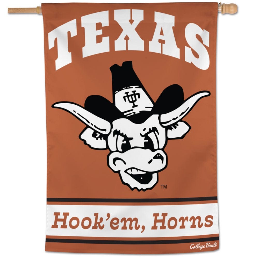 Texas Longhorns Banner Vertical Hook Em Horns Flag 3