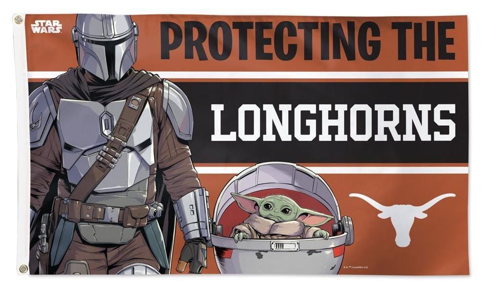 Texas Longhorns Flag 3x5 Mandalorian Star Wars