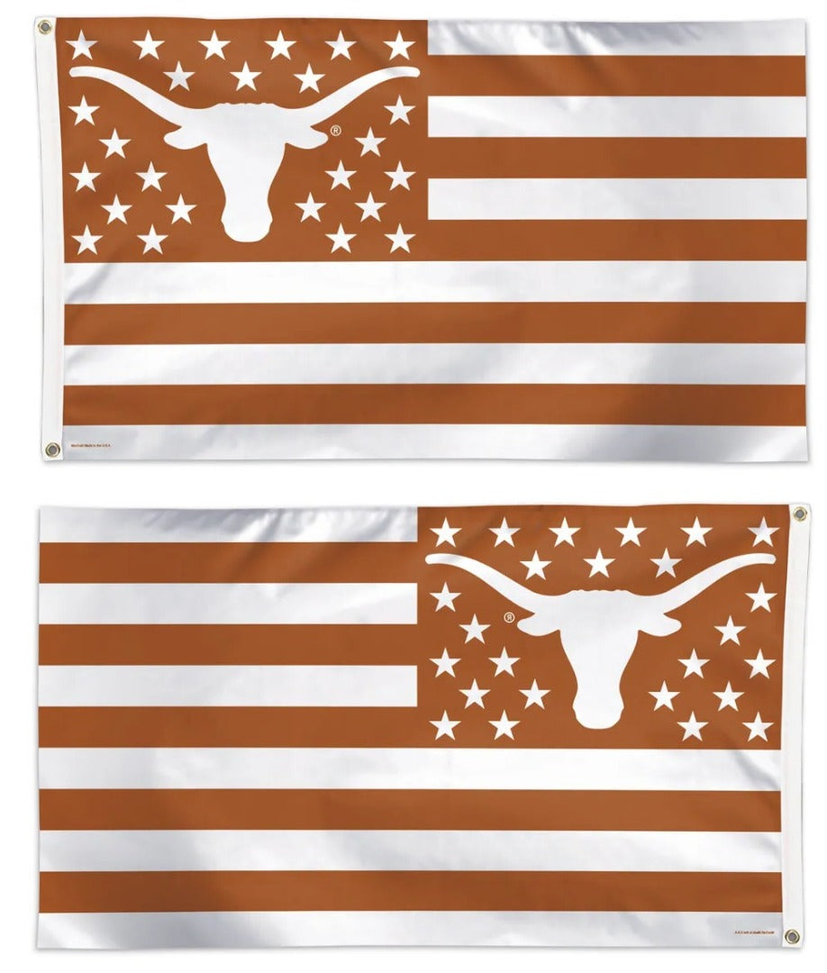 Texas Longhorns Flag 3x5 Patriotic Stars and Stripes