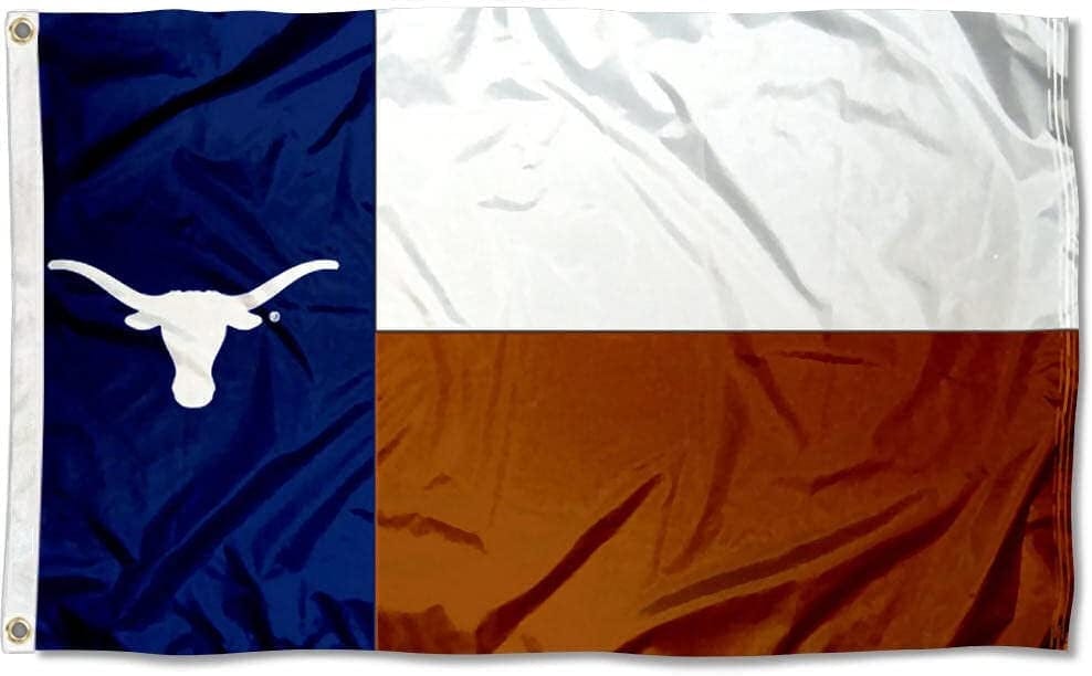 Texas Longhorns Flag State of Texas Applique Various Sizes