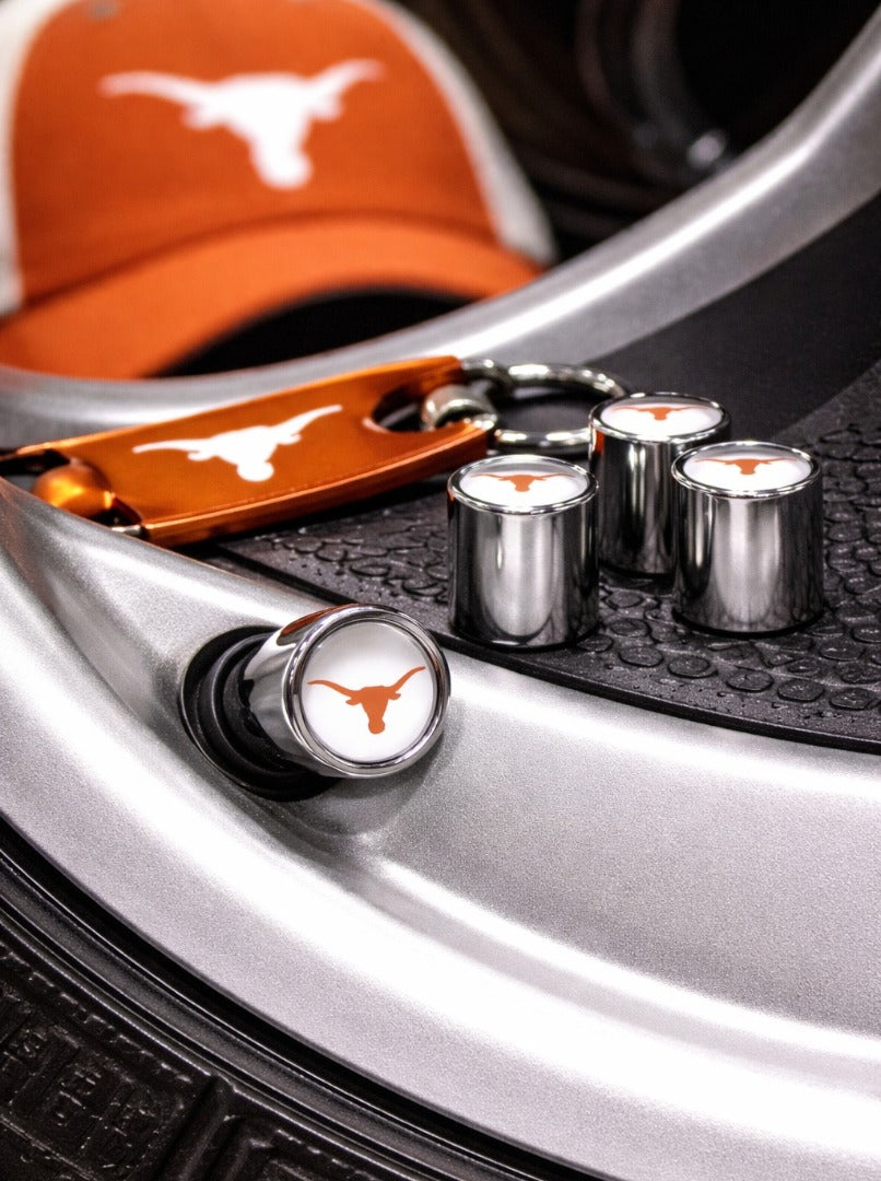 Texas Longhorns Valve Stem Caps 4-Pack