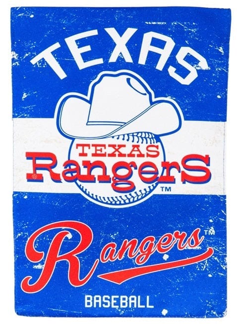 Texas Rangers Banner 2 Sided Vintage Distressed Logo