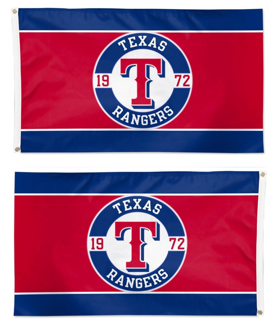 Texas Rangers Embroidered Flag 2 Sided 3x5