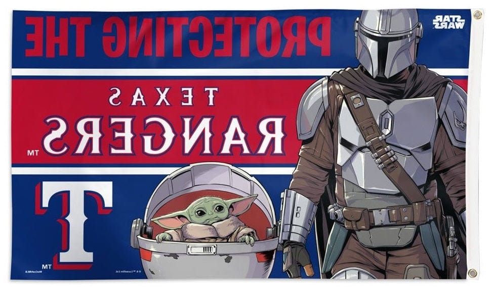 Texas Rangers Flag 3x5 Protecting The Rangers Star Wars