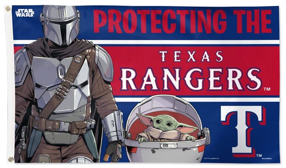 Texas Rangers Flag 3x5 Protecting The Rangers Star Wars