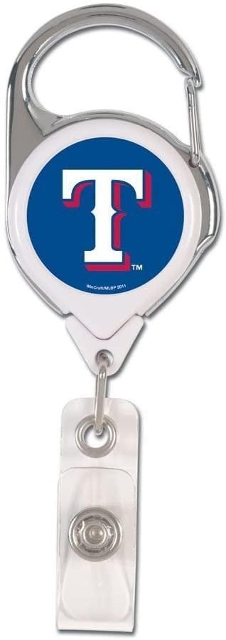 Texas Rangers Reel 2 Sided Domed Retractable ID Badge Holder