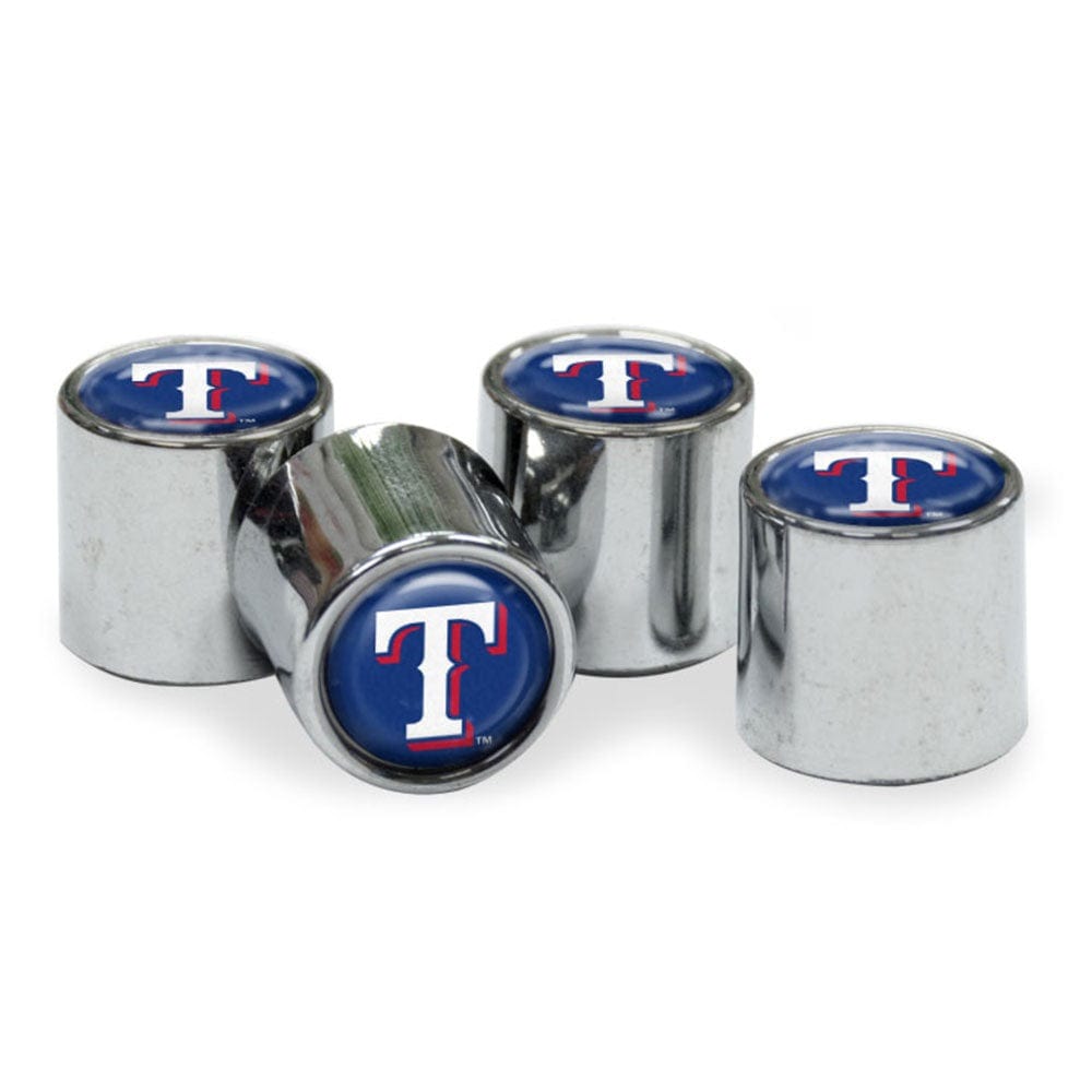 Texas Rangers Tire Valve Stem Caps 4-Pack