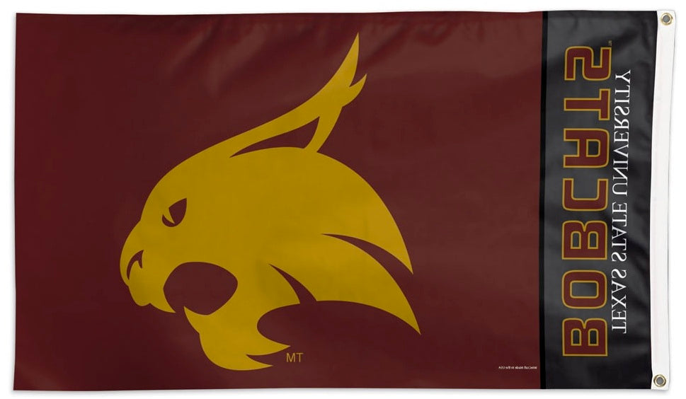 Texas State Bobcats Flag 3x5 Logo