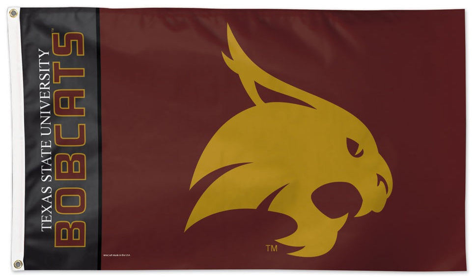 Texas State Bobcats Flag 3x5 Logo