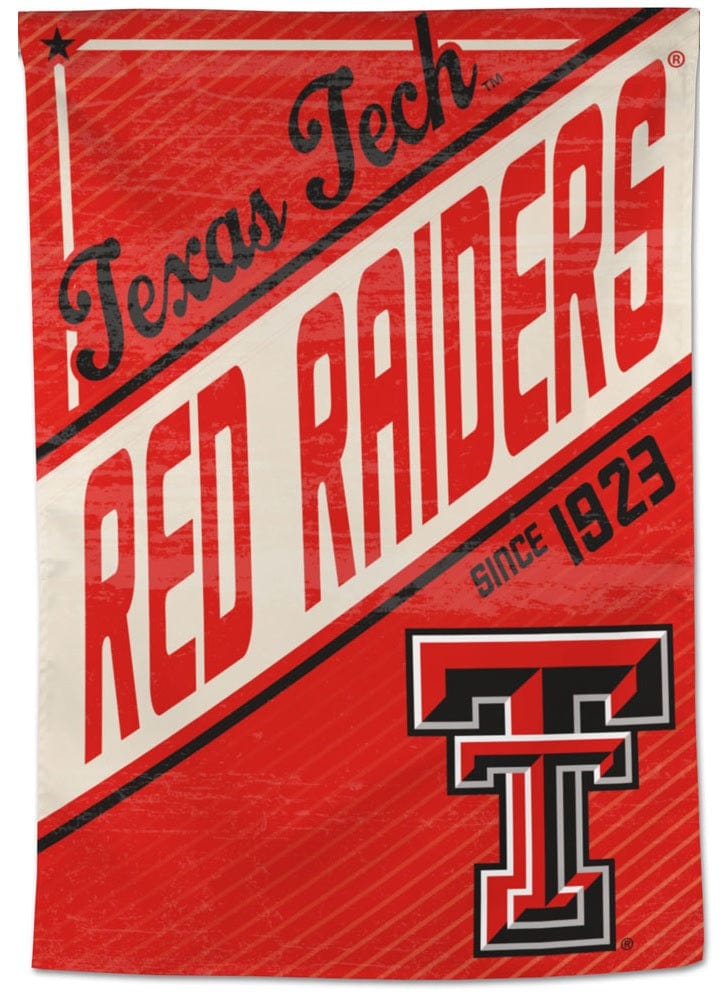 Texas Tech Red Raiders Banner Retro House Flag
