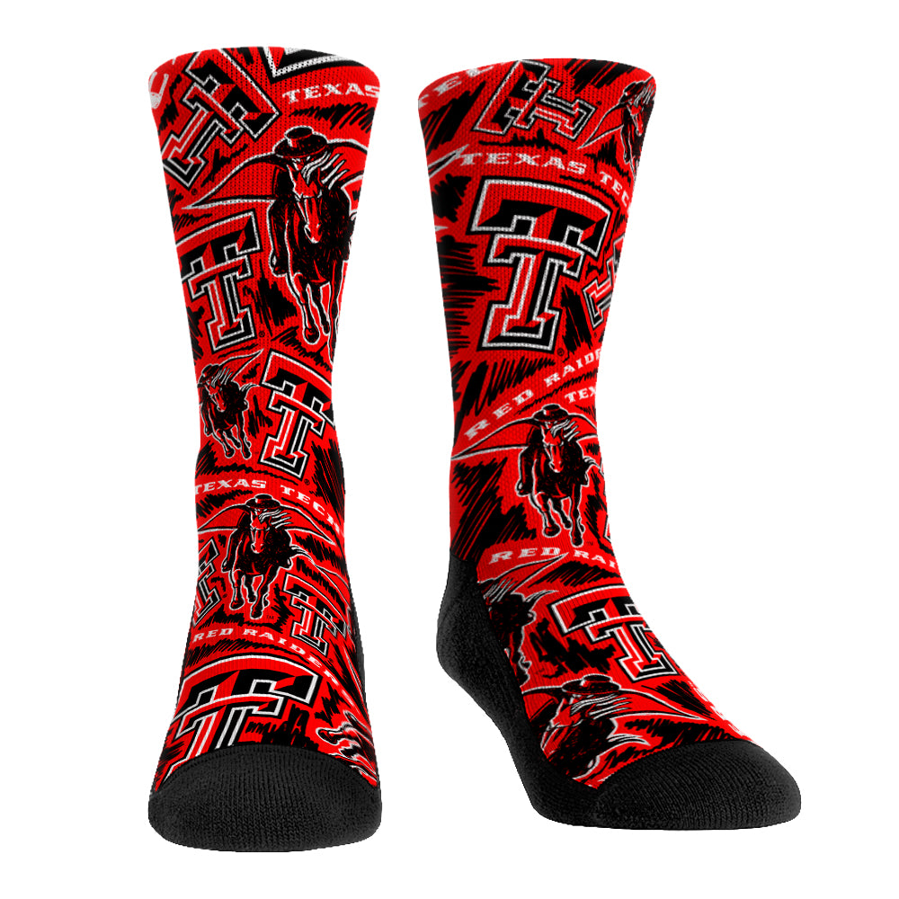 Texas Tech Red Raiders - Logo Sketch | Rock 'Em Socks 1