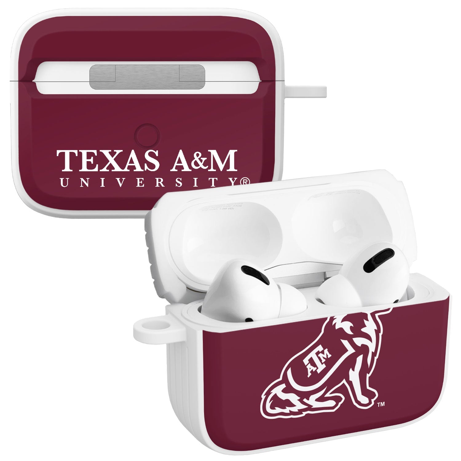 Texas A&M Aggies HDX Apple Airpods Pro 1 & 2 Case Cover 1