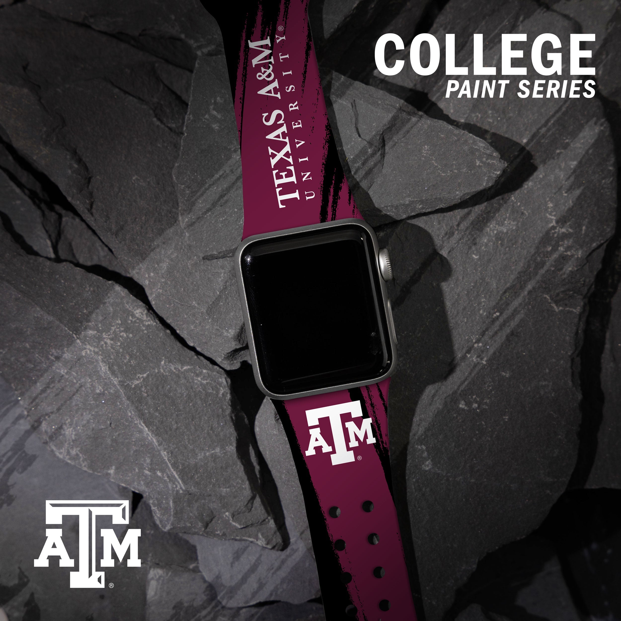 Texas A&M Aggies HD Apple Watch Band 27