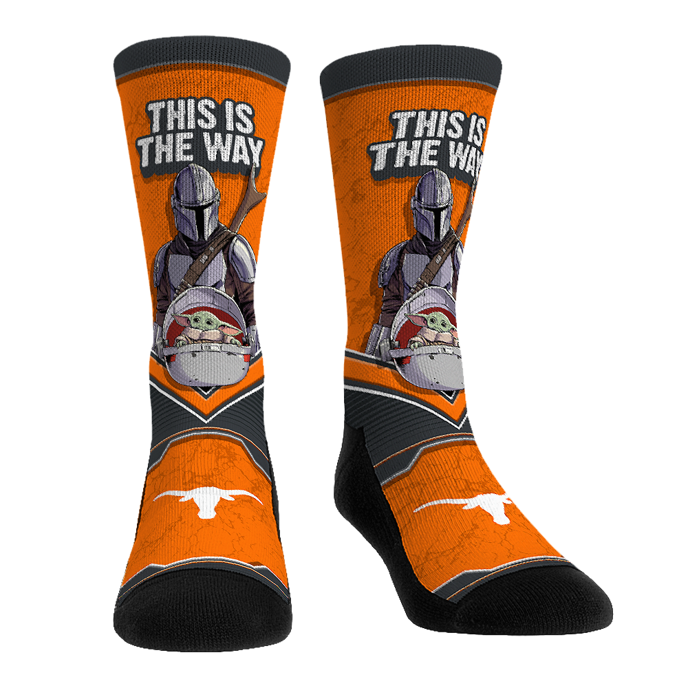 Texas Longhorns - Star Wars  - This Is The Way | Rock 'Em Socks 1