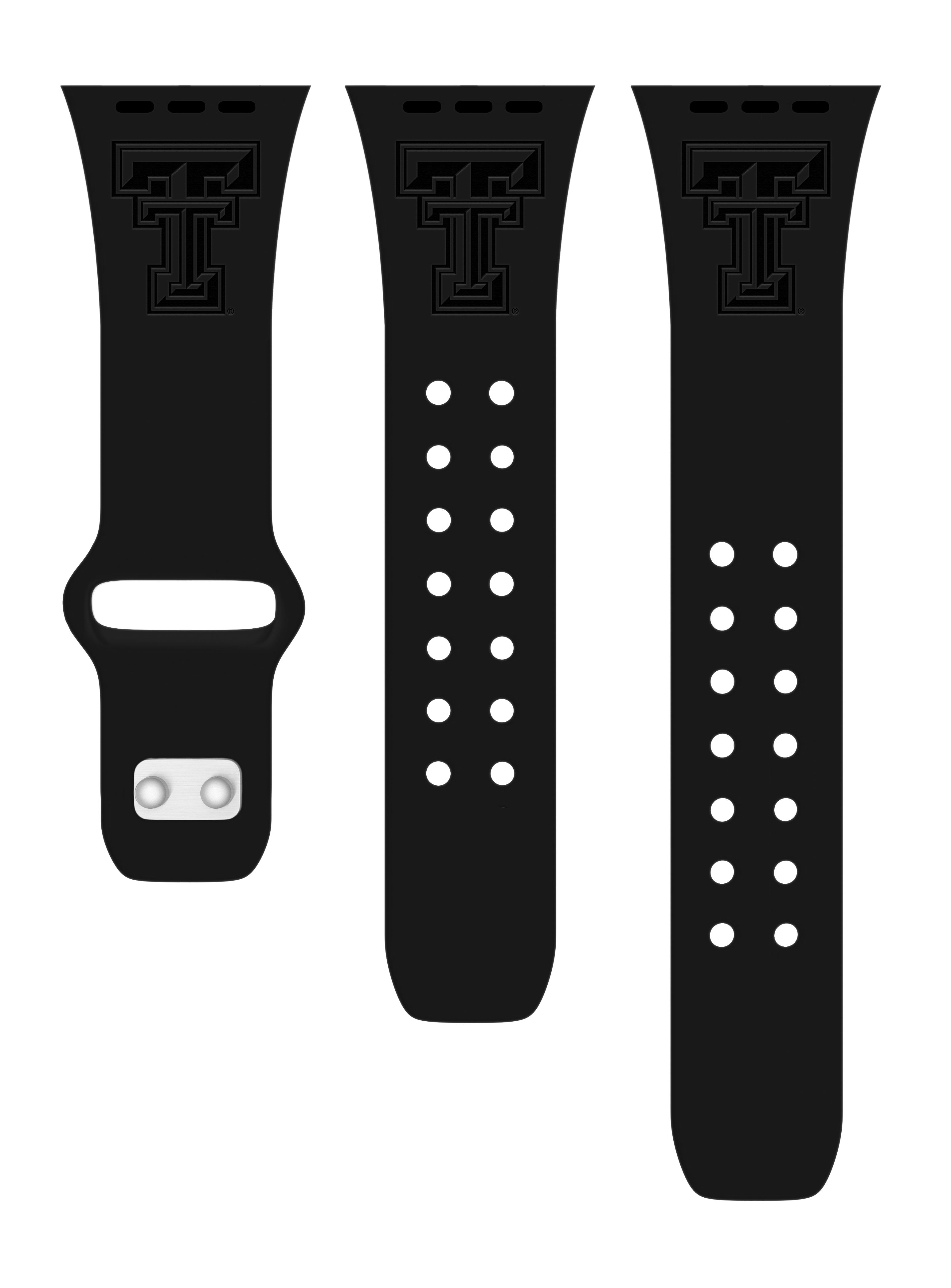 Texas Tech Red Raiders Engraved Apple Watch Band 7