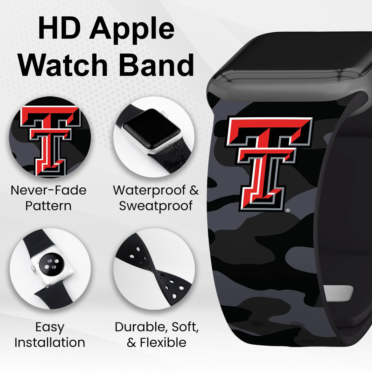 Texas Tech Red Raiders HD Apple Watch Band | Affinity Bands 21