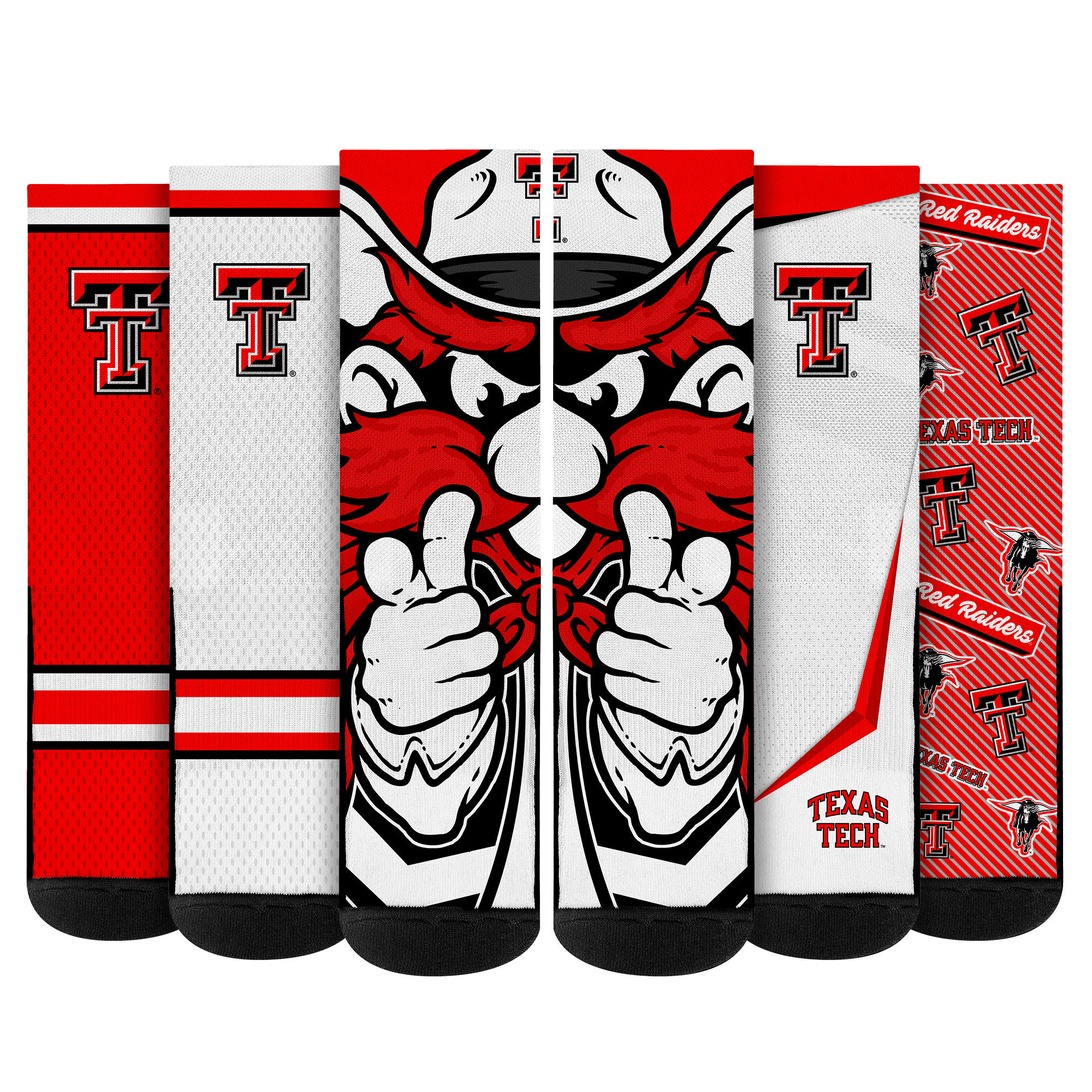 Texas Tech Red Raiders - Super Fan Bundle 5-Pack | Rock 'Em Socks 1
