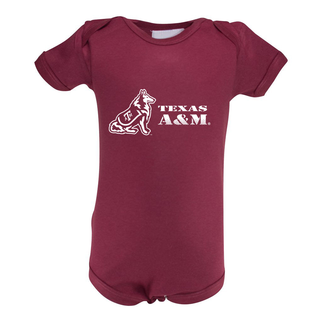 Texas A&M Infant Lap Shoulder Creeper Print