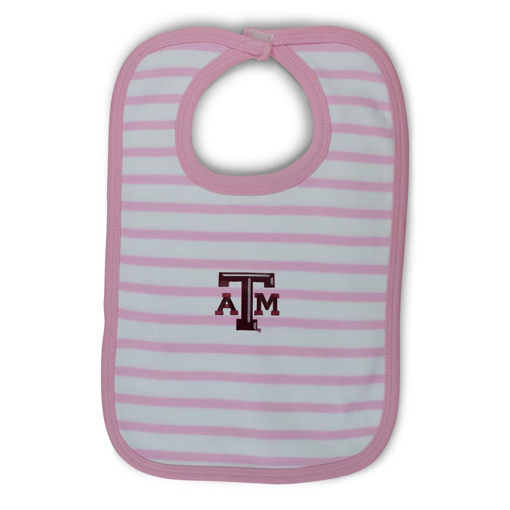 Texas A&M Infant Stripe Knit Bib 3