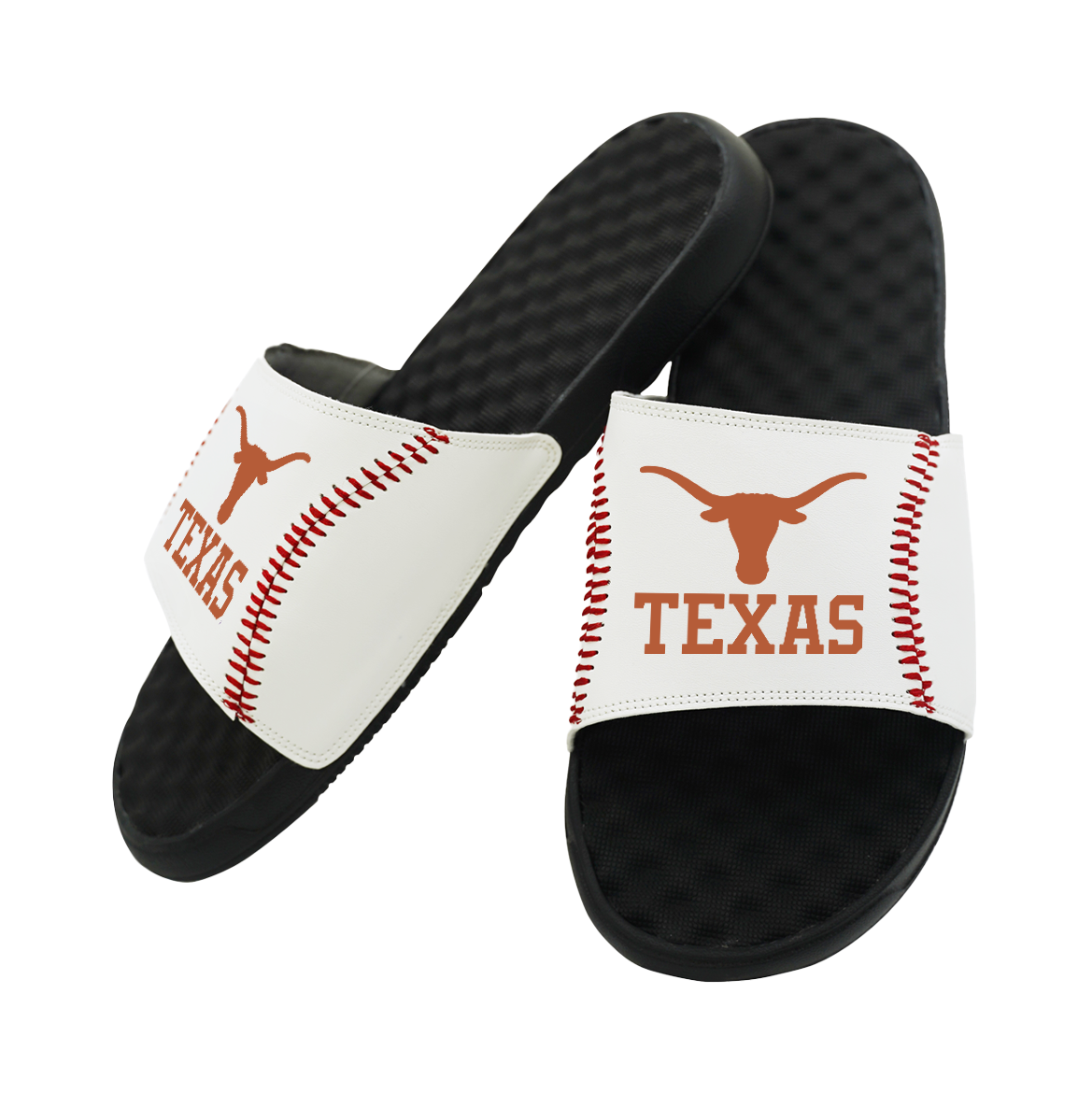 Texas Longhorns Baseball Stitch Slide Sandals 1
