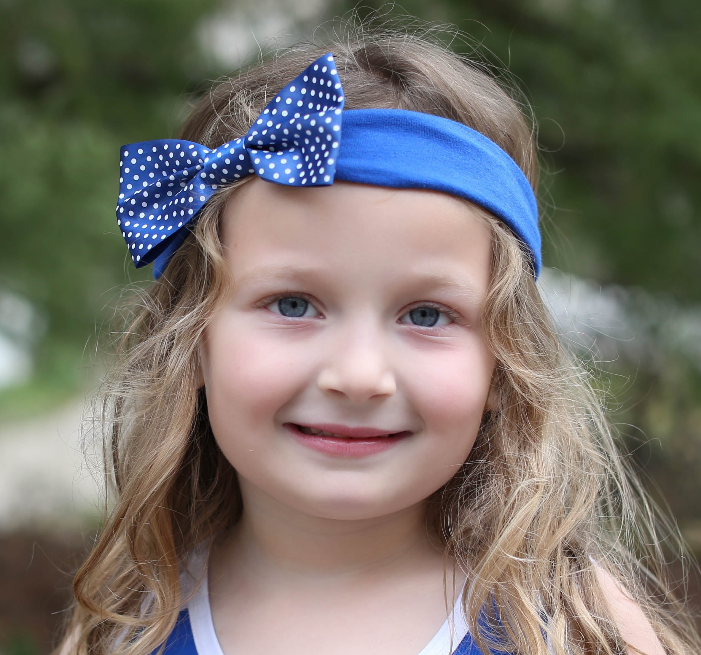Sam Houston Girl's Pin Dot Headband | Two Feet Ahead