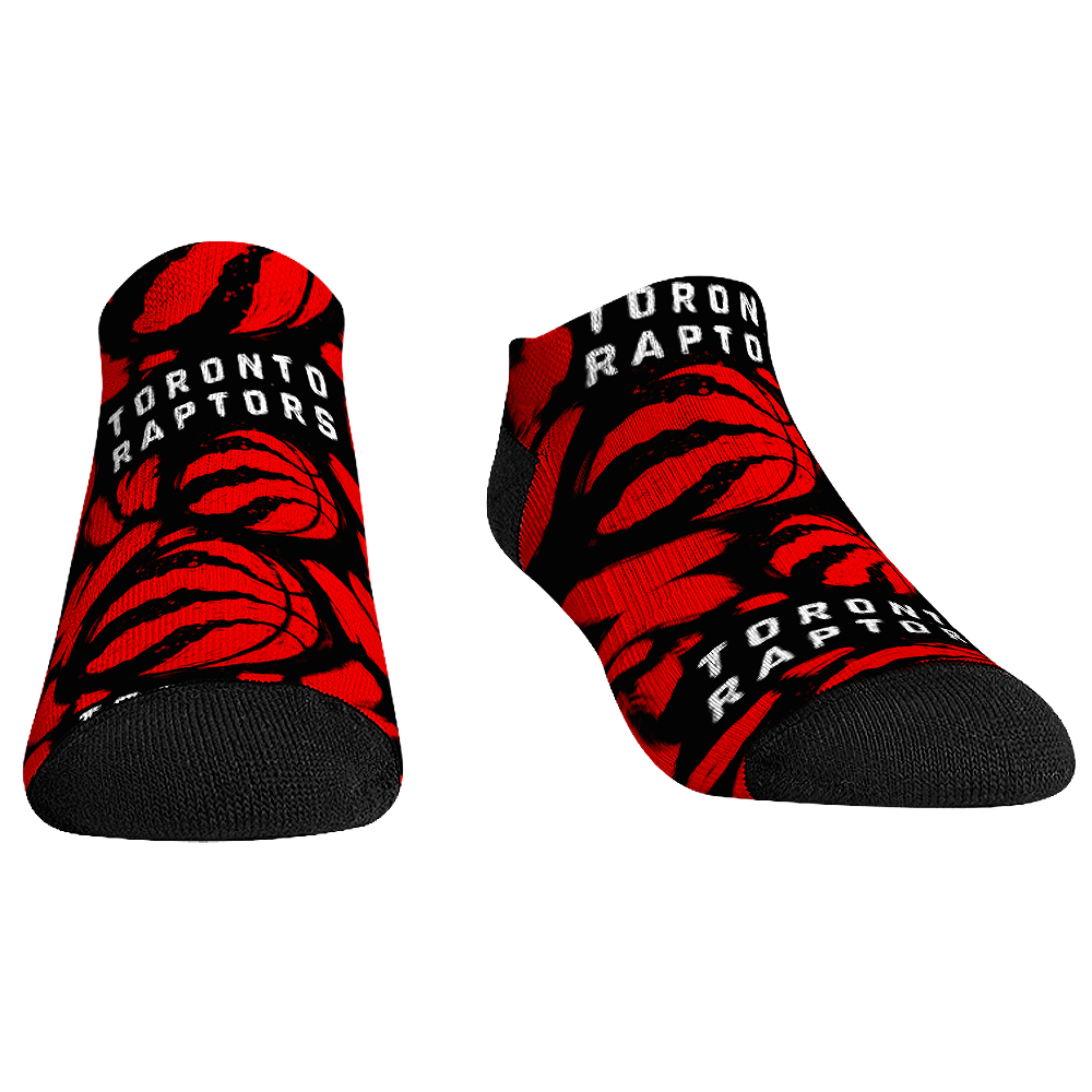 Toronto Raptors - Low Cut  - Logo Paint | Rock 'Em Socks 1