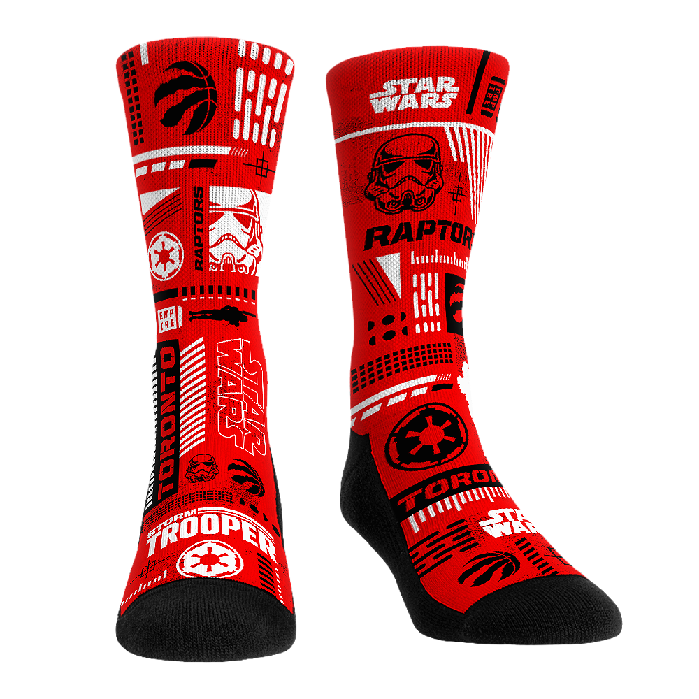 Toronto Raptors - Star Wars  - Stormtrooper Pattern | Rock 'Em Socks 1