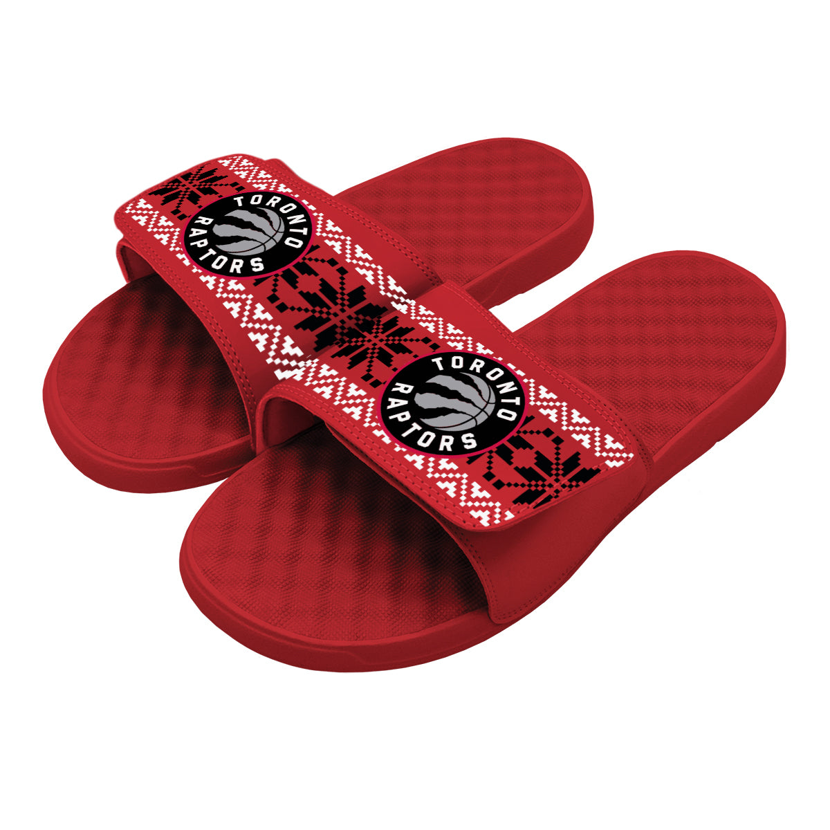 Toronto Raptors Ugly Sweater Slides 1