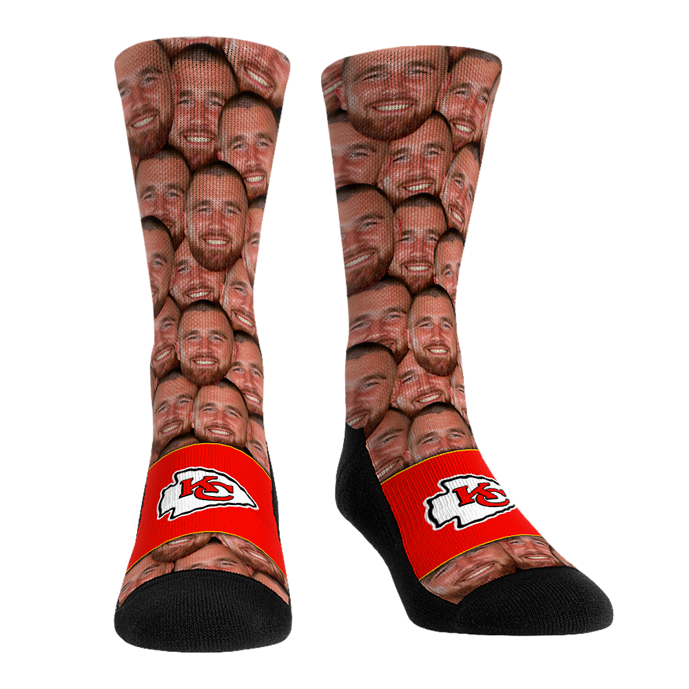 Travis Kelce - Kansas City Chiefs - Face Repeat | Rock 'Em Socks